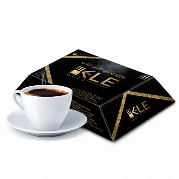 K-LÉ Gold Café 9 en 1 con Tocosh y Ganoderma mejor café funcional para fortalecer el sistema inmunológico K-LÉ Gold caja 25 sticks