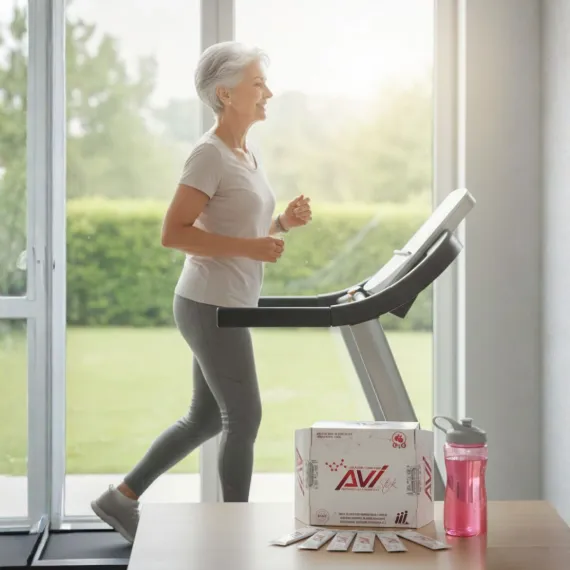 colágeno para dolor articular en mujer con molestias en rodillas