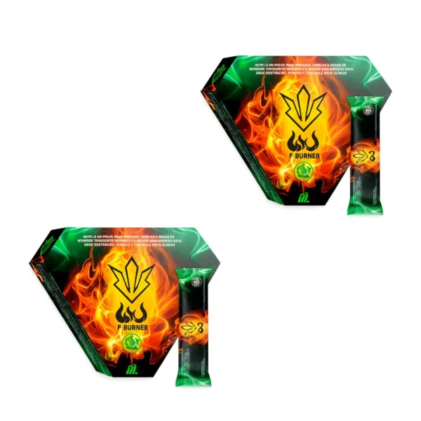 Tratamiento Intensivo de 60 días WU Fuego tratamiento natural para quemar grasa abdominal pack 2 cajas WU Fuego f-burner