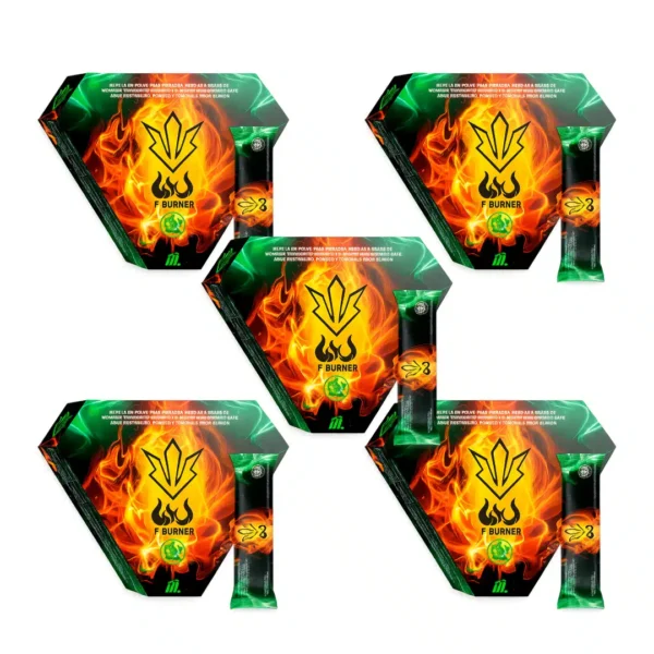 Distribución Mayorista WU Fuego F-Burner distribuidor de quemadores de grasa naturales pack 5 cajas WU Fuego mayorista